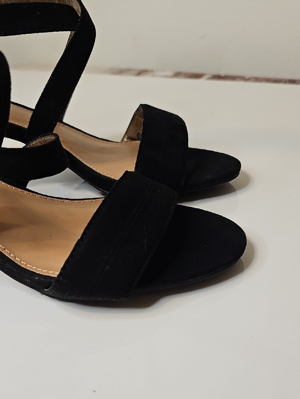 Circus Black Strappy Block Heel Sandals - Women's Size 7 - Picture 2 of 10
